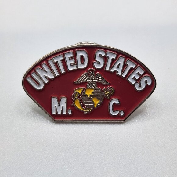 United States Marine Corps Pin Vintage USMC Lapel Pin Hat Pin Tie Tack - Picture 1 of 3